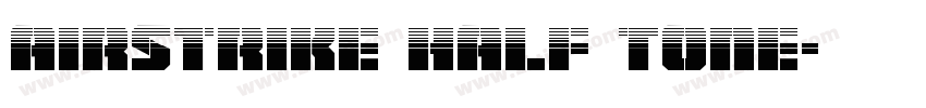 Airstrike Half Tone字体转换